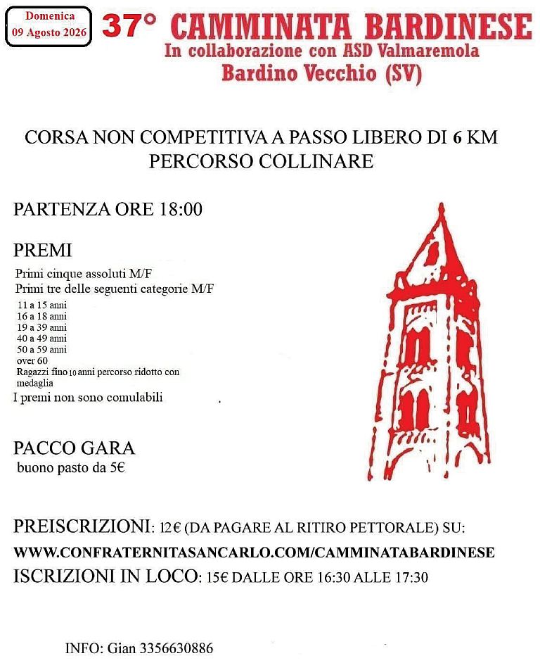 37° Camminata Bardinese