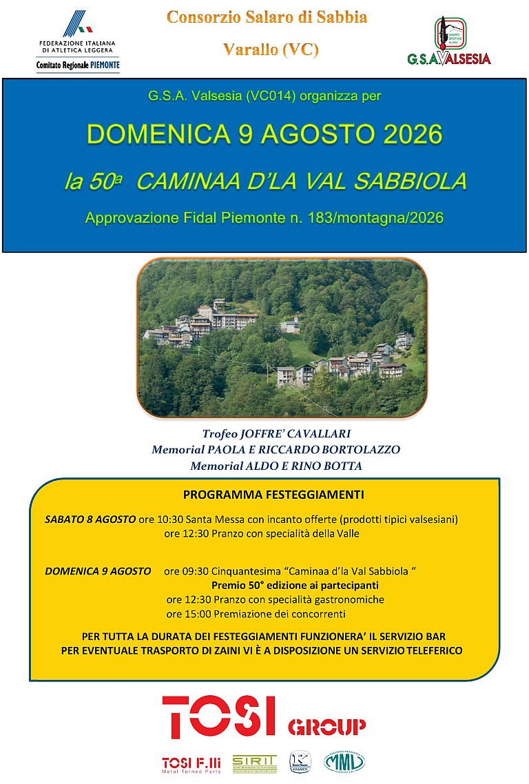50° Caminaa d'la Val Sabbiola