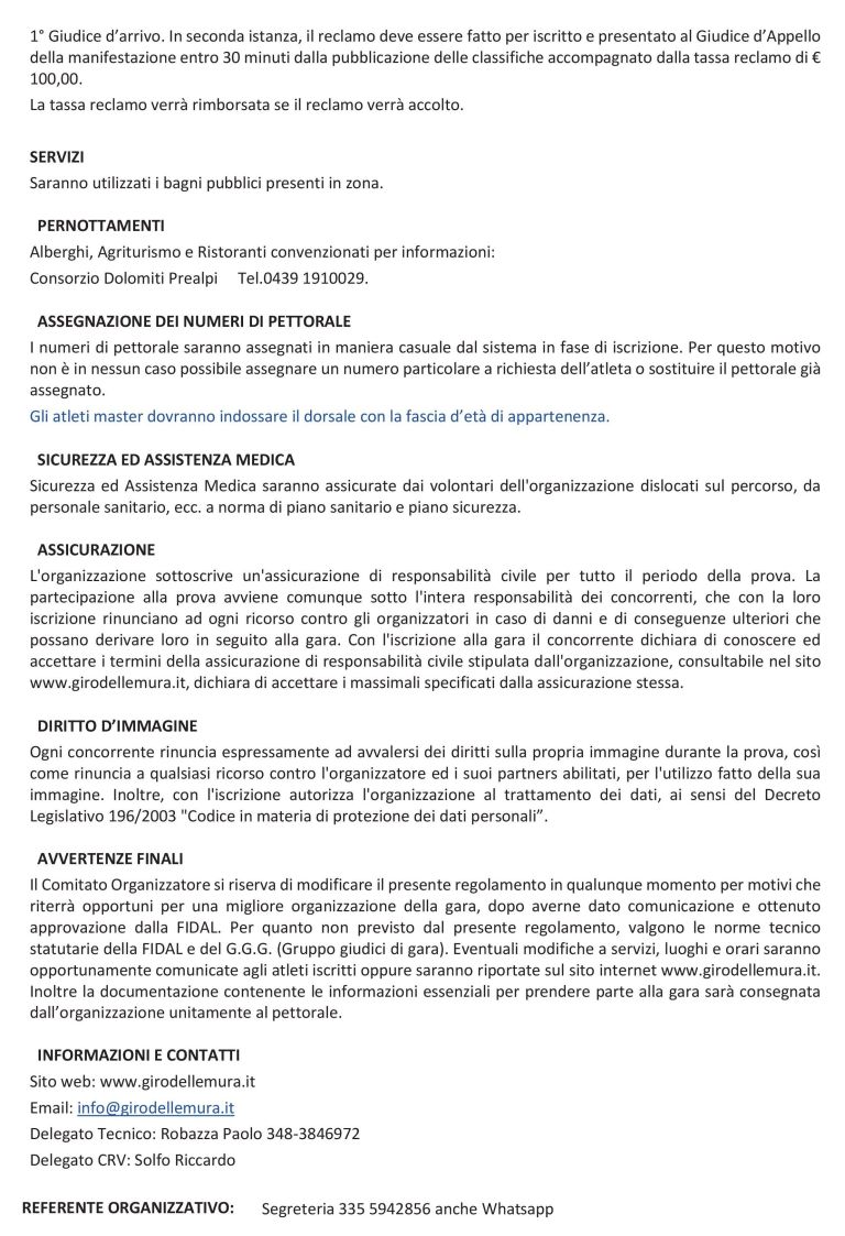 37° Giro Delle Mura 