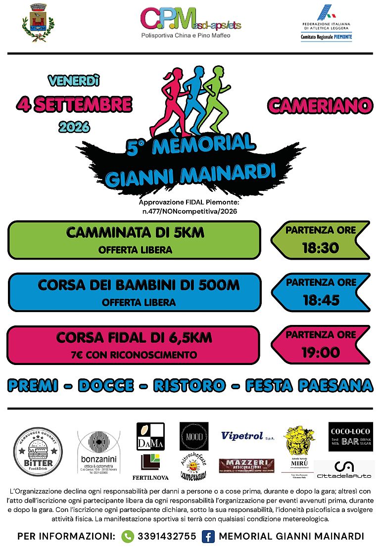 5° Memorial Gianni Mainardi