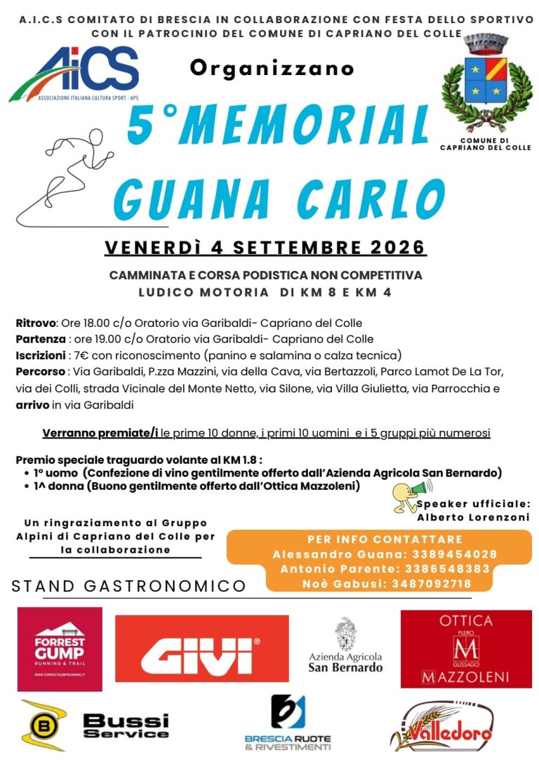 5° Memorial Guana Carlo