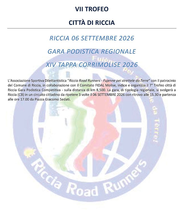 7° Trofeo Città di Riccia