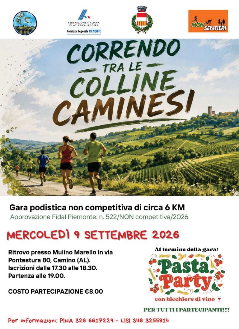 Correndo tra le colline Caminesi