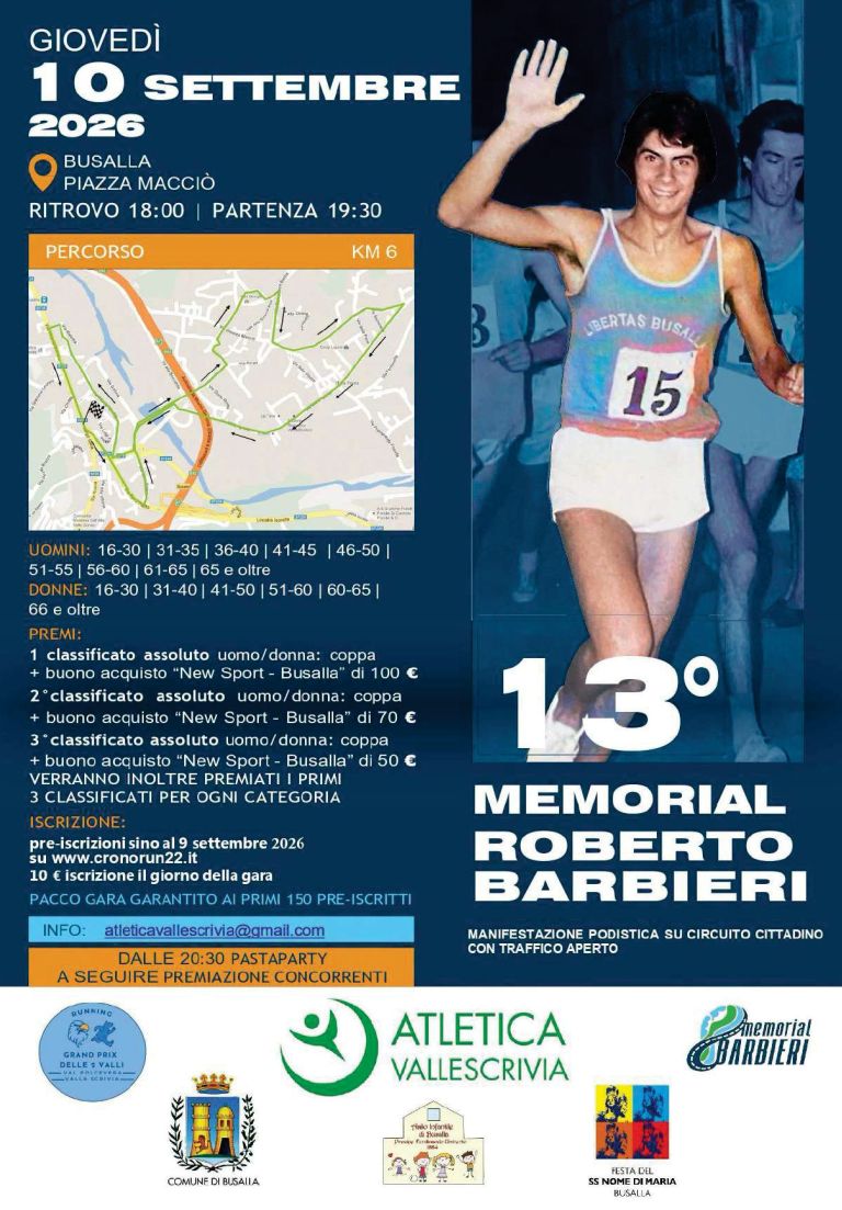 13° Memorial Roberto Barbieri