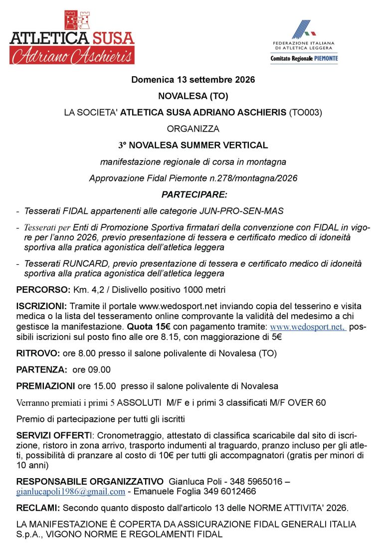 3° Novalesa Summer Vertical