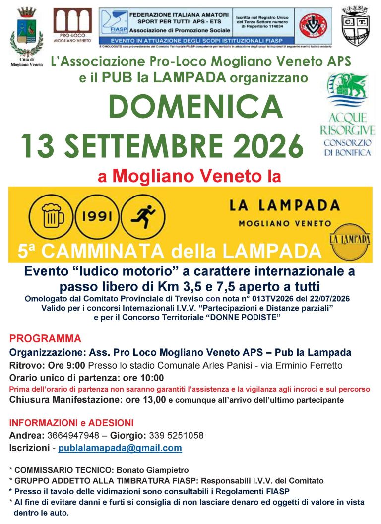 5° Camminata della Lampada
