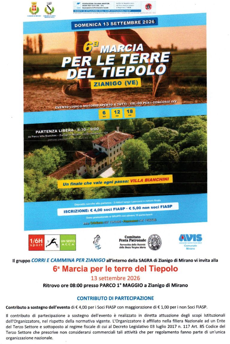 6° Marcia per le Terre del Tiepolo