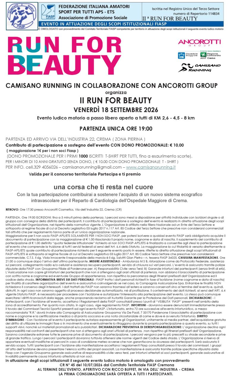 2° Run for Beauty