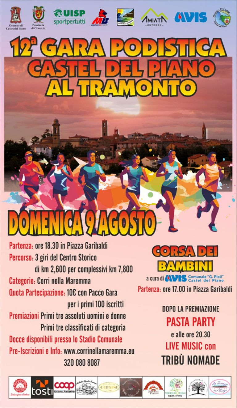 12° Castel del Piano al Tramonto