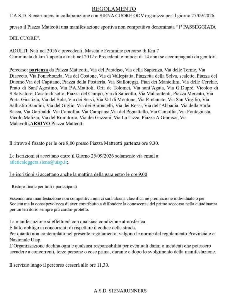 3° Passeggiata del Cuore