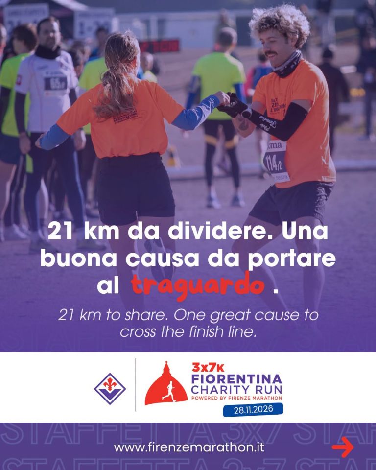 Staffetta 3x7k Fiorentina Charity Run