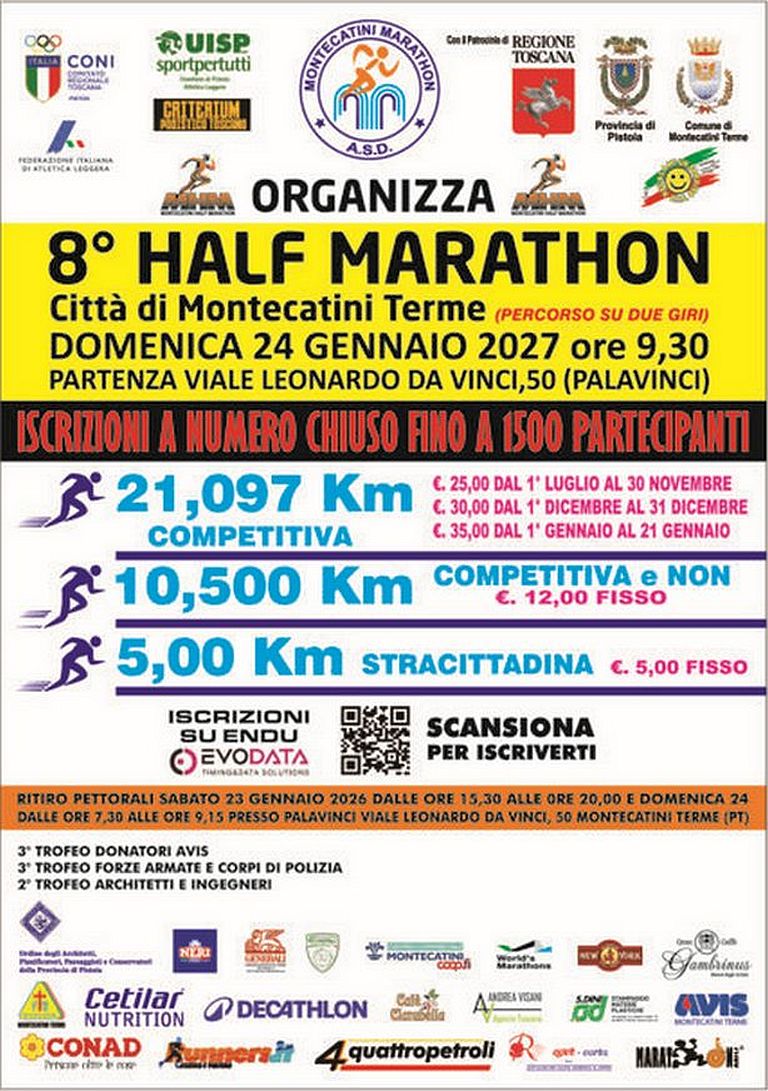 8° Montecatini Terme Half Marathon