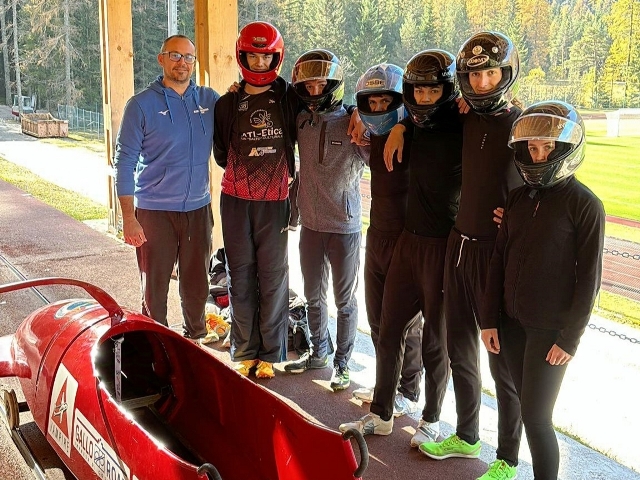 San Vendemiano sale sul bob: test a Cortina per cinque giovani stelle di Atl-Etica