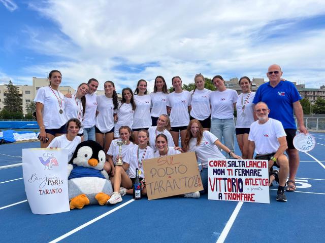 Vittorio Atletica da podio agli assoluti di Società