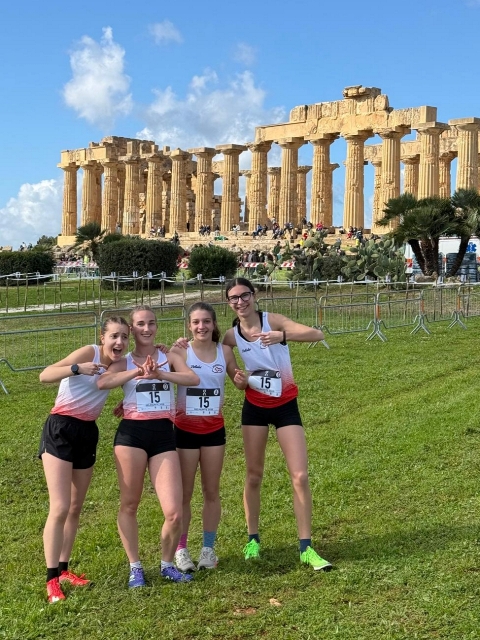 Atletica Silca Conegliano di bronzo ai campionati italiani di cross con la staffetta femminile