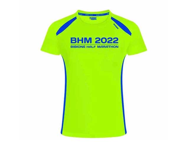 Si colora di verde fluo la 6^ Bibione Half Marathon con la T-shirt tecnica