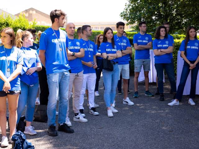 Premiato dal rettore l'esempio degli studenti medagliati ai campionati di Cassino