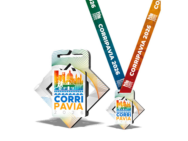 Nuovo look per la medaglia della 22^ CorriPavia Half Marathon. Si corre domenica 11 ottobre
