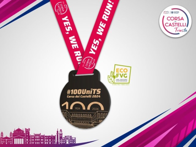 #100UniTs Corsa dei Castelli, la medaglia finisher è un capolavoro  di arte e sostenibilità