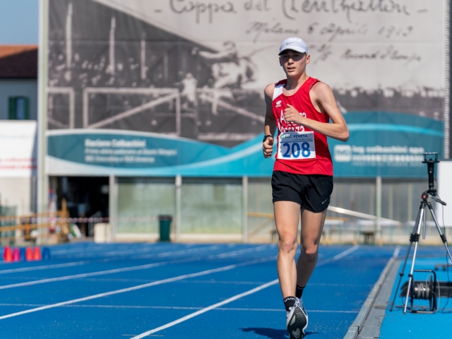 Meeting di Primavera, applausi per il marciatore Cecchetto