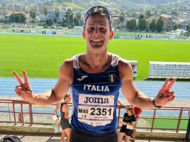 Anaclerio di bronzo a Pescara agli Europei Master