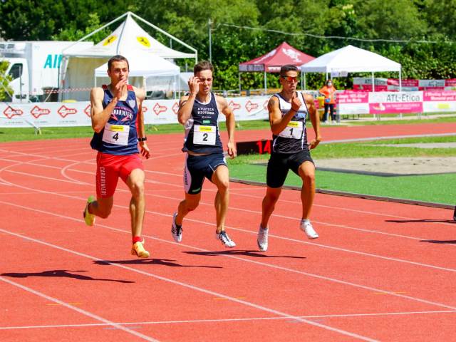 Meeting di Vittorio Veneto, Scotti vola nei 200: 21”28 