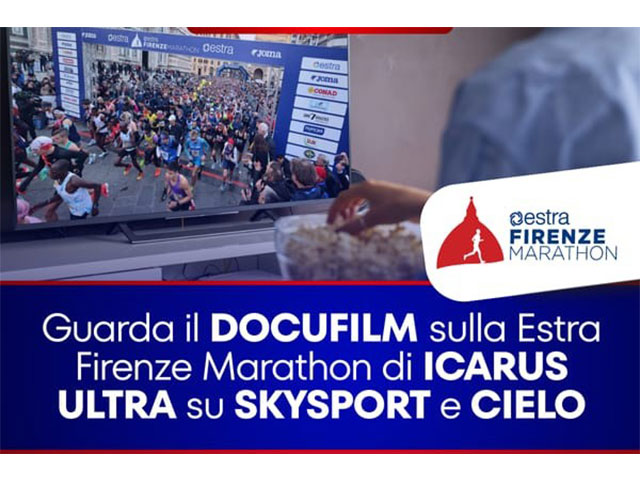 Icarus Ultra presenta il docufilm della 41^ Estra Firenze Marathon in onda su Sky Sport e Cielo
