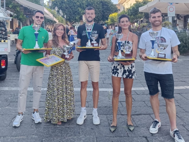 Passa alla storia la 14° edizione del Giro Podistico a tappe Isola di Ustica Trofeo AMP la vacanza sportiva per eccellenza con le vittorie di Teresa Latella e Domenico Conti nel giro lungo, Maria Badalamenti e Adriano Irno nel giro corto