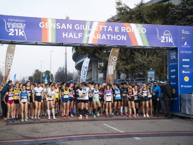 Misurato il percorso Giulietta&Romeo Half Marathon, si arriva dentro allo Stadio Bentegodi