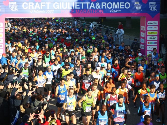 ZeroWind Romeo&Giulietta Run Half Marathon, 9mila cuori da 71 nazioni
