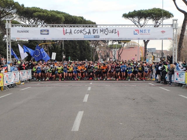 Il 21 Gennaio torna "La Corsa di Miguel": l'arrivo nello Stadio Olimpico