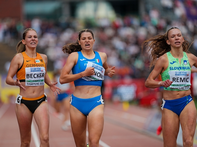 Lorenza De Noni bronzo negli 800 agli Europei Under 20 di Tampere in Finlandia