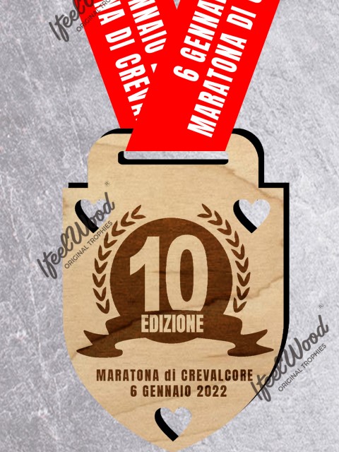 Medaglie ecologiche per Maratona e Maratonina a Crevalcore il 6 gennaio 2022 
