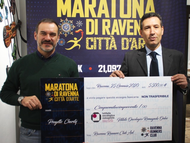 Da Maratona di Ravenna 5.500 euro a favore del servizio d’accompagnamento gratuito dello IOR