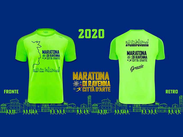 Omaggio a Dante Alighieri e alla storia della città, ecco la t-shirt ufficiale della Maratona di Ravenna 2020