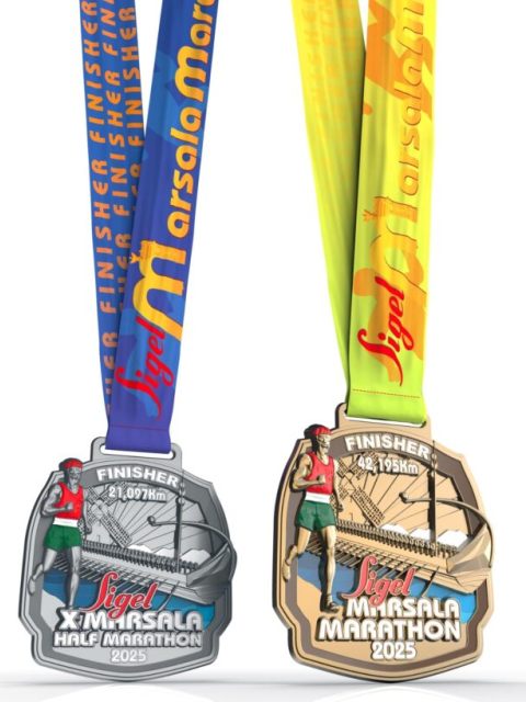 Marsala Marathon, ecco le singolari medaglie