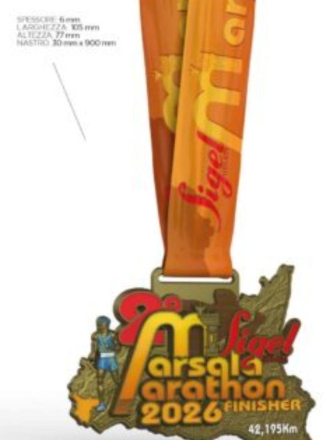 Presentata la medaglia della Sigel Marsala Marathon