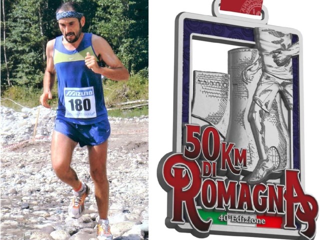 Una ultra maratona come regalo di compleanno, Mimmo Piombo al via della 50Km di Romagna