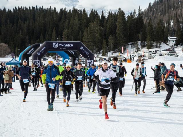 Misurina Winter Run, è ancora Samuel Demetz a vincere la corsa sulla neve ai piedi delle Tre Cime di Lavaredo