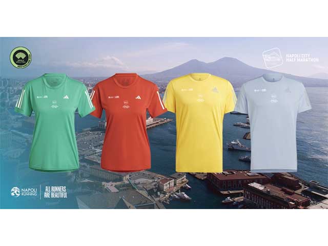 Adidas firma la T-shirt ufficiale della Napoli City Half Marathon