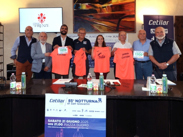 Presentata la 85^ Cetilar Run Notturna di San Giovanni, sabato 21 giugno si corre nella tradizione del Santo Patrono di Firenze