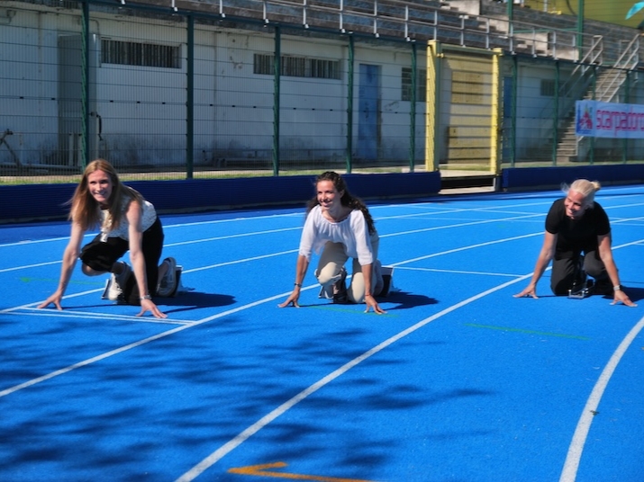 Manuela Levorato ha inaugurato la nuova pista del ‘Dante Merlo’ di Vigevano