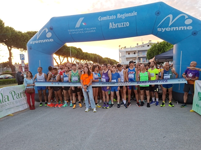 Corsa podistica e il ‘terzo tempo’ con arrosticini e gelato: seconda edizione da incorniciare per la Roseto Endu Run