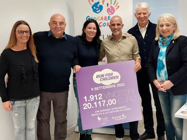 Run for Children, donazione da record per "giocare in corsia"