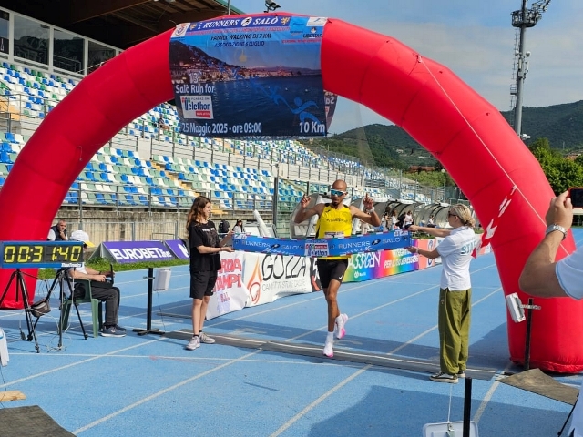 Salò Run for Telethon. Fa festa Mohammed Zouioula