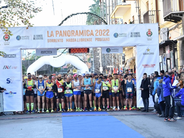 Panoramica Sorrento-Massa Lubrense-Positano 27km: vincono Giorgio Mario Nigro e Martina Del Rosso. E’ festa per mille runner