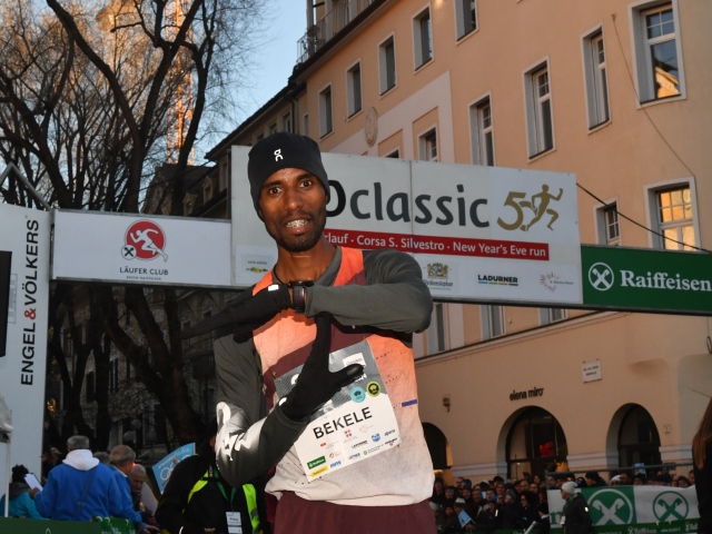 Scalata al Castello con l'etiope Bekele Telahun Haile