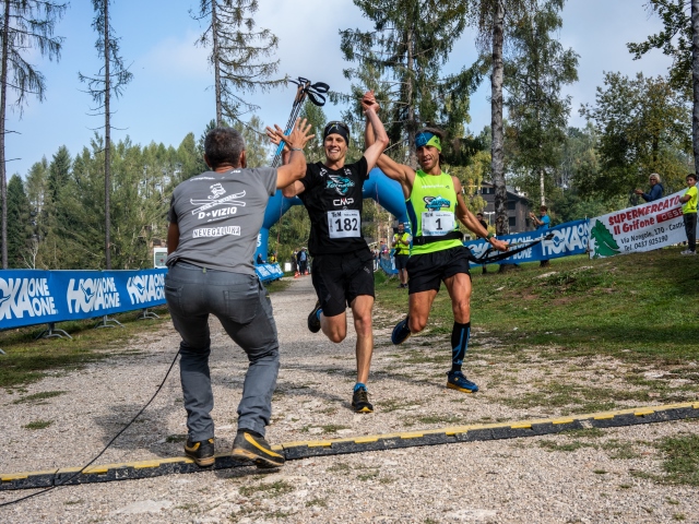 Daniele Meneghel e Gianpietro Barattin vincono insieme al Trail del Nevegal