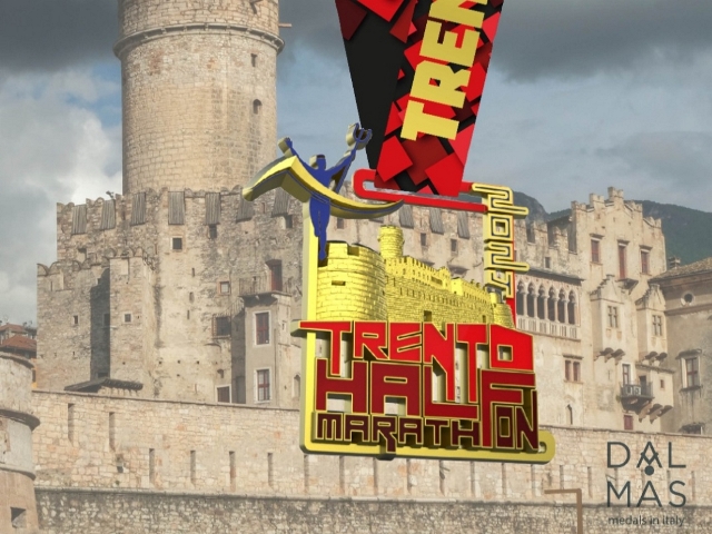 E’ un tributo alla città la medaglia di Trento Half Marathon e 10k della Città del Concilio. Si corre domenica 6 ottobre