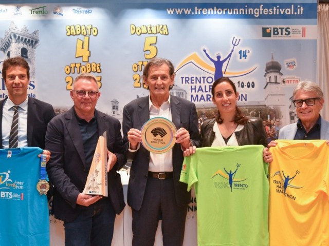 Presentato il Trento Running Festival:  Giro Al Sas, Trento Half Marathon e 10k del Concilio